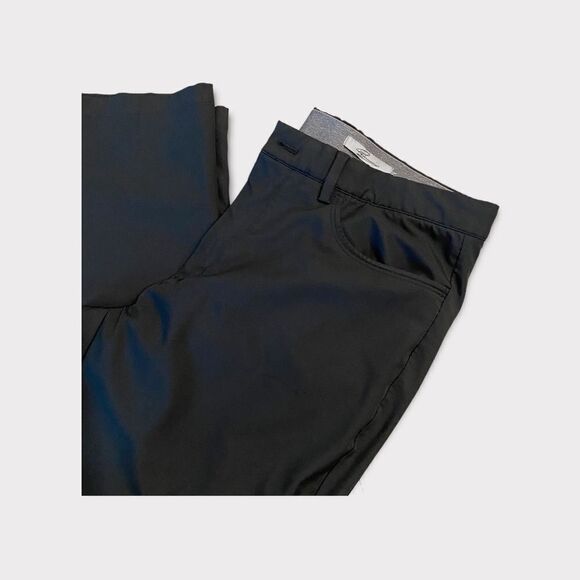 Greg Norman Golf Black Microlux Stretch Athletic Trouser Straight Leg RelaxedFit - Picture 6 of 7